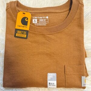 Carhartt Women Brown Loose Fit Shirt XL Brand New